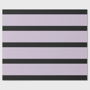 Lila, schwarze und helle Bleistift-Streifen Geschenkpapier