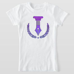 Lila & Schwarzer Vektor T-Shirt
