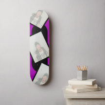 Lila Schwarzes Foto Skateboard