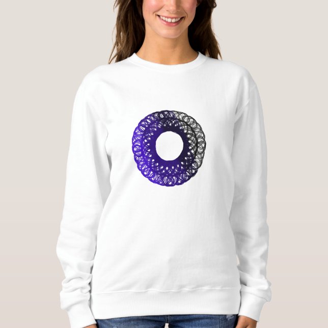 lila-schwarzes torpam Frau-Sweatshirt Sweatshirt (Vorderseite)