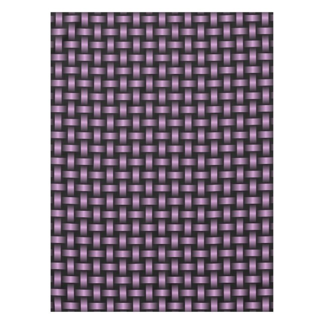 Lila-schwarzes Webmuster Tischdecke (Vorderseite)