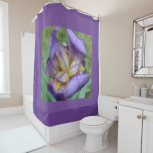 Lila Schwertlilie (Iris Germanica) Duschvorhang