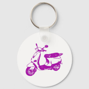 Lila Scooter Schlüsselanhänger