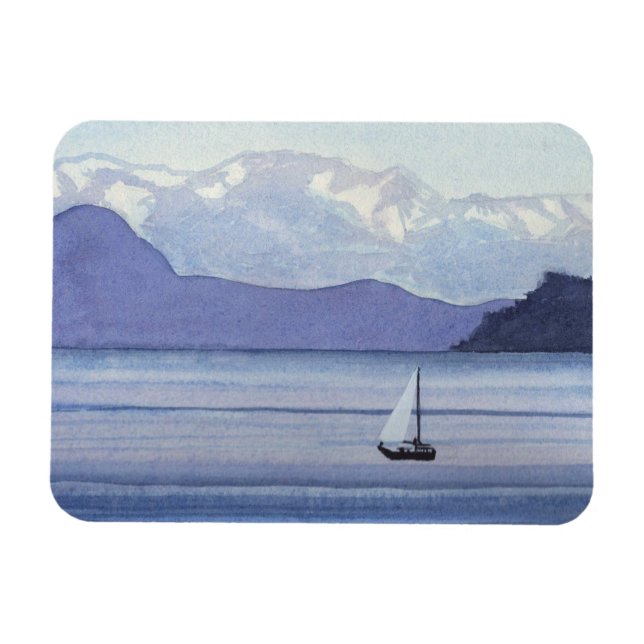 Lila Seascape Magnet (Horizontal)