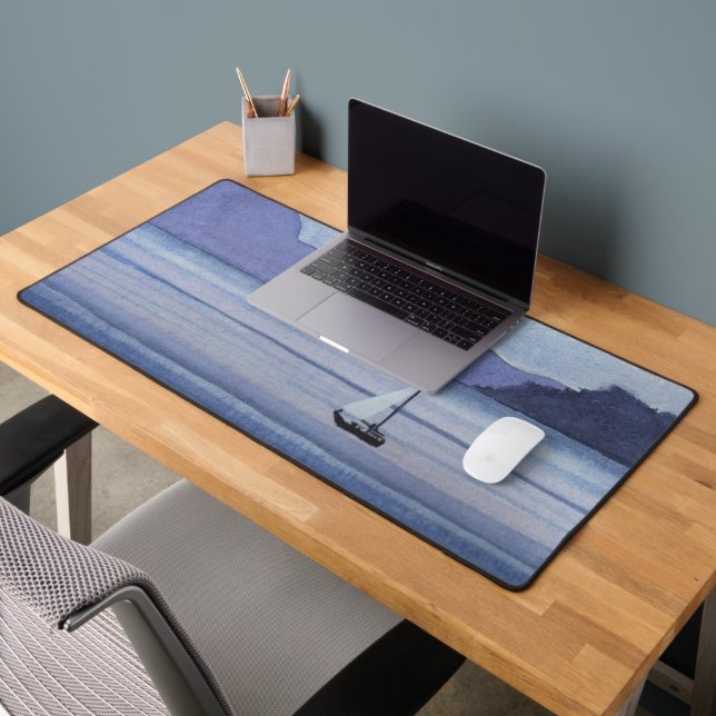 Lila Seascape Schreibtischunterlage (Büro 2)