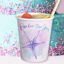 Lila Seekuppen "Oneder" Pappbecher