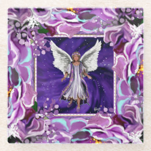 Lila Seele  Glasuntersetzer