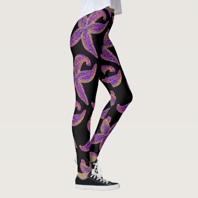 lila Seestern Thunder_Cove schwarz Leggings (Rechts)