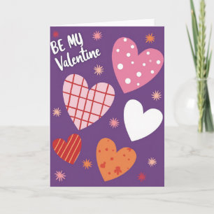 Lila sei mein Valentinsgrußkarte Karte