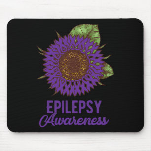 Lila Sensibilisierung für die Sonnenblumen-Ribbon- Mousepad