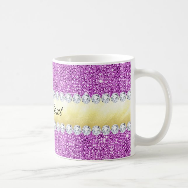 Lila Sequenzen Gold Found Diamanten Tasse (Rechts)