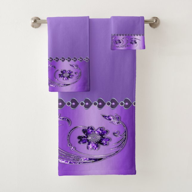 Lila Set mit Blumenbadewanne (Insitu)