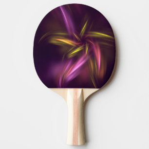 Lila Shades Abstrakt Blume Fantasie Tischtennis Schläger