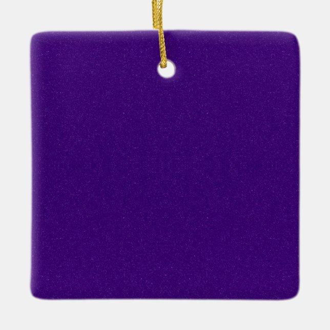 Lila Shimmer Square Ornament - individuell einstel (Vorderseite)