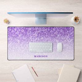 Lila Shiny Glitzer Schreibtischunterlage