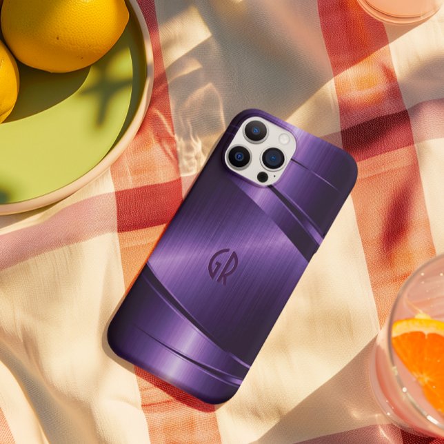 Lila Shiny-Metallic-Aluminiumsiegel Case-Mate iPhone Hülle (Von Creator hochgeladen)