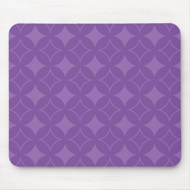 Lila Shippo-Muster Mousepad (Vorne)