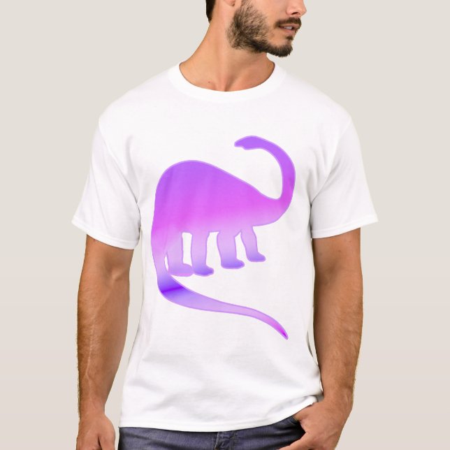 Lila Shirt des Apatosaurus-(Brontosaurus) (Vorderseite)