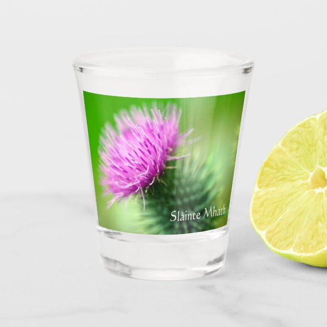 Lila Sieb Schnapsglas (Vorderseite)