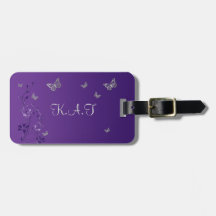 Lila, silberner Schmetterlings-Blumengepäck-Umbau