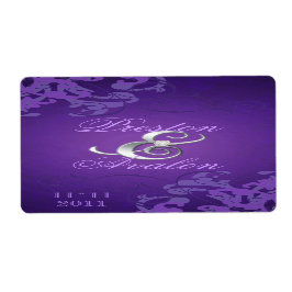 Lila Silberschmuck für Hochzeitsweine