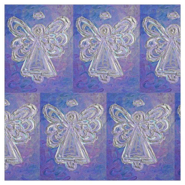 Lila Silberwächter Angel Kunststoffe Stoff (Muster)