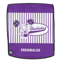 Lila Silhouette Cheerleader Girl