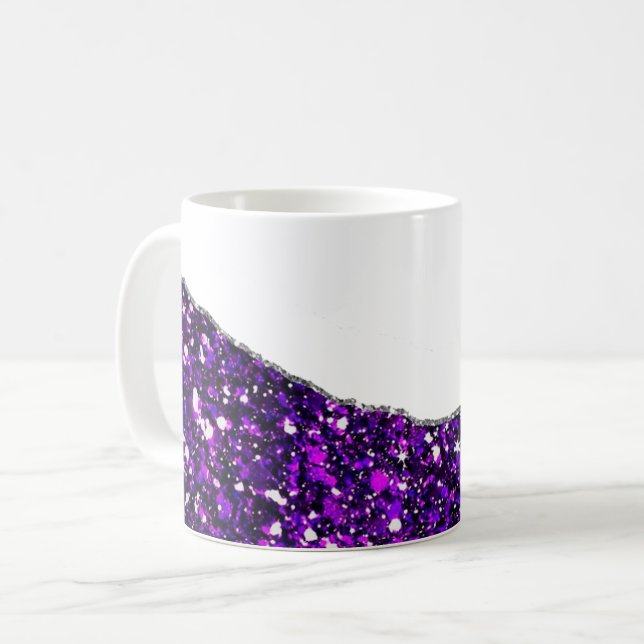 Lila Silver Agate Kaffeetasse (Vorderseite Links)