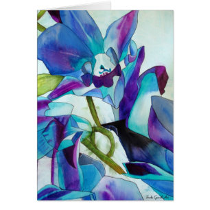 Lila Singapur Orchid Blume Aquarellkunst