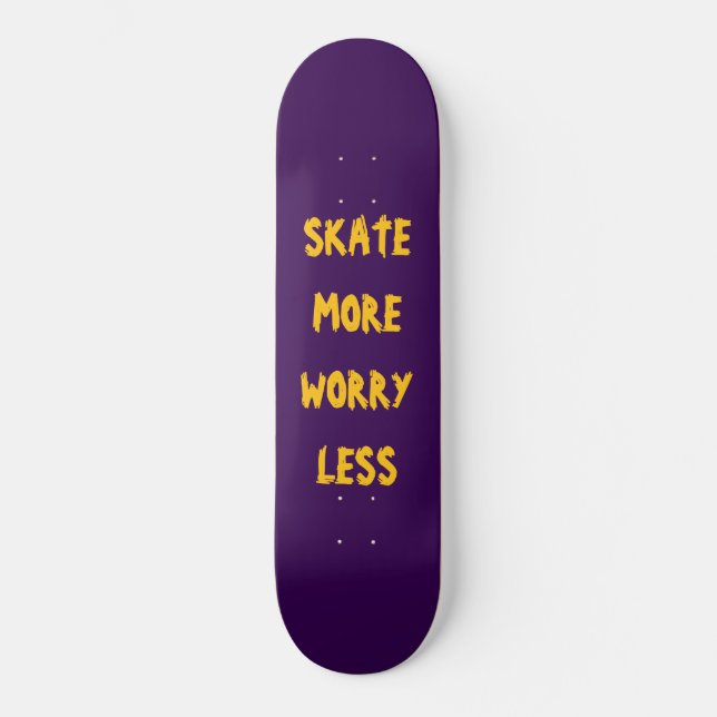 Lila Skateboard (Vorderseite)