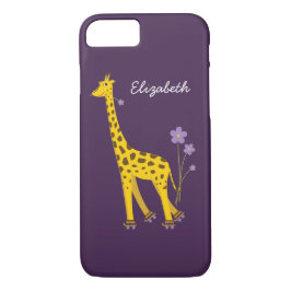 Lila Skaten Funny Cartoon Giraffe Name Case-Mate iPhone Hülle