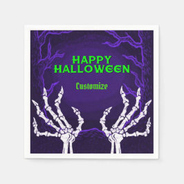 Lila Skelettgriffs Serviette