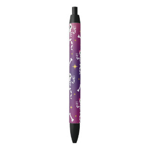 Lila Skelettstift Halloween Kugelschreiber