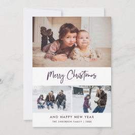 Lila Skriptstars Weihnachten 3 FotoCollage