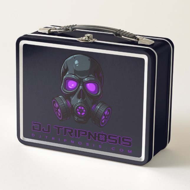 Lila Skull Lunchbox (Vorderseite)