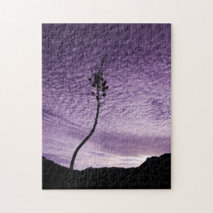 Lila Sky Landschaft Puzzle