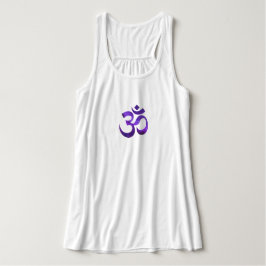 Lila Sky Om Bella+Leinwand Flowy Yoga Tank Top