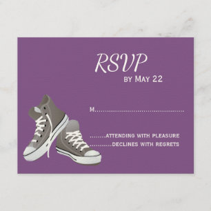 Lila Sneakers UAWG RSVP Karte