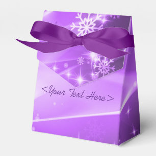 Lila Snowflake Muster Weihnachtsgeschenk Box Geschenkschachtel
