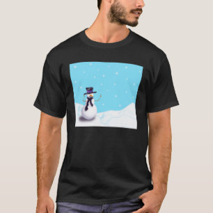 Lila Snowman T-Shirt