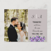 lila Soft Grau und Schwarz Foto Vielen Dank