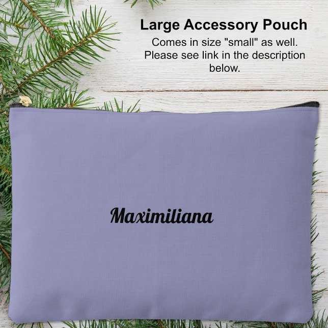 Lila - Solid-Large-Accessory Pouch Zubehörtasche (Large Accessory Pouch - Purple - Solid by Leapfroglisics Shop)