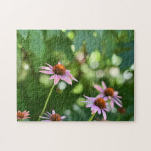 Lila Sommergarten Sommerfotografie Puzzle