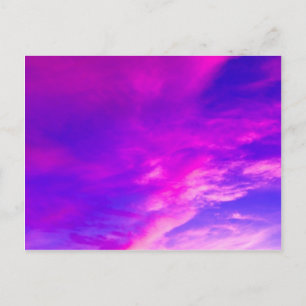 Lila Sommerhimmel Postkarte