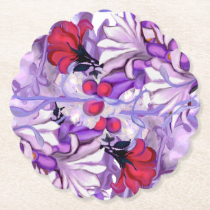 Lila Sonnenblume Untersetzer