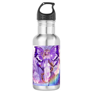 Lila Sonnenfee Edelstahlflasche
