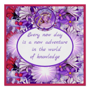 Lila Sonnenmärchen Poster