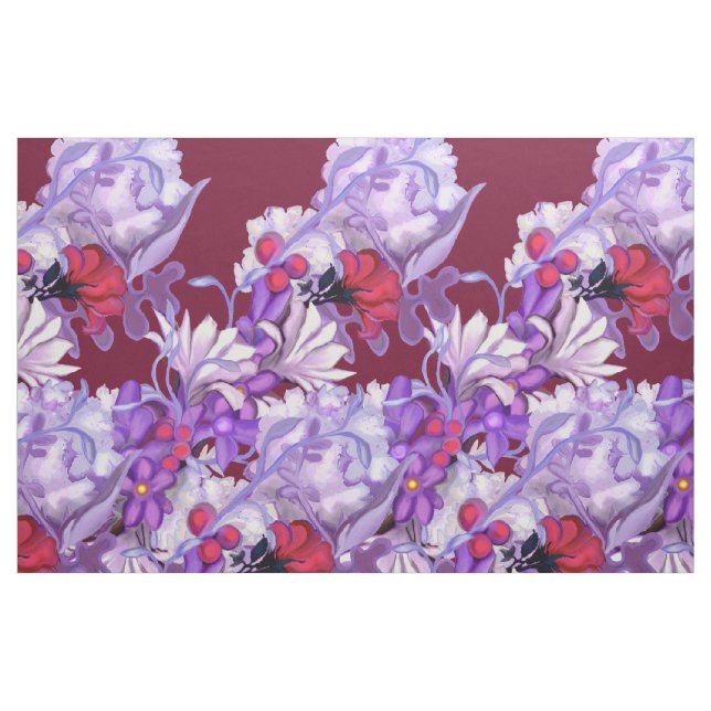 Lila Sonnenstrahlen Details : Blume Stoff (Fat Quarter (45,7 x 55,9 cm))