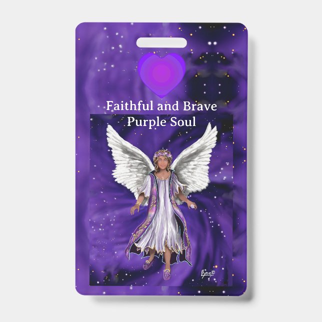 lila Soul Ausweis (Vorderseite)