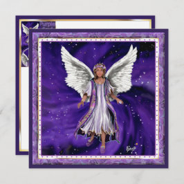 Lila Soul-Blindkarte Feiertagskarte